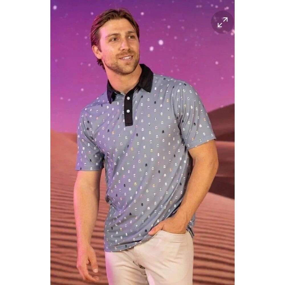 NWT RSVLTS Star Wars Lil Troopers All Day Polo Small Kunuflex Flaw
